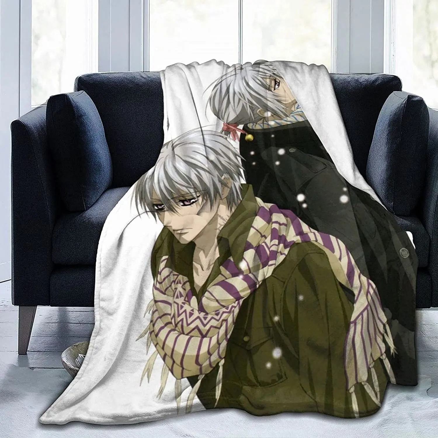 

Zero Kiryu Fluffy Soft and Comfortable Blanket, Anime Warm Embrace of Sympathy