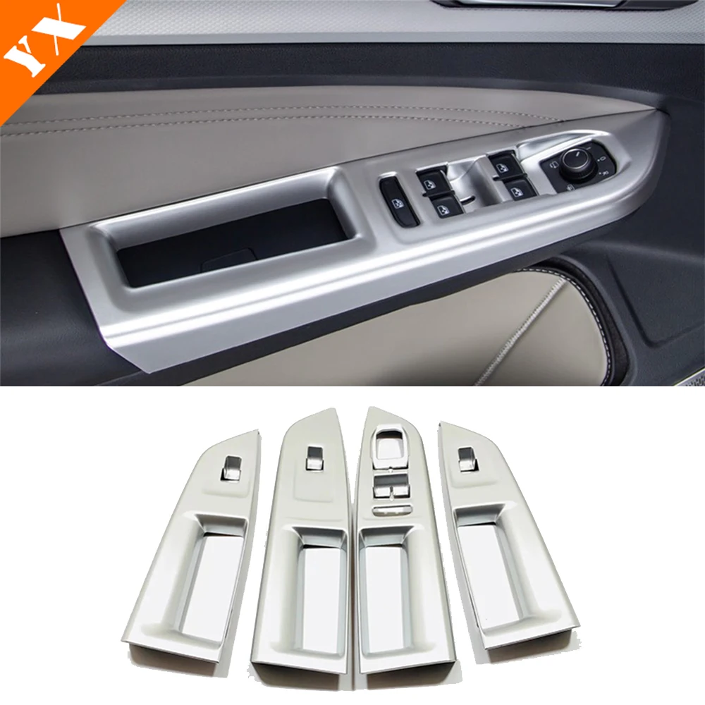 Car Door Window Glass Lifter Regulator Armrest Button Knob Styling Accessories Trim Cover For Volkswagen VW Golf 8 MK8 2021 2022