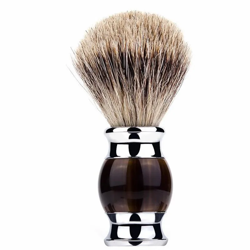 1PC High Quality Badger Hair Men's Shaving Brush Barber Salon Men Facial Beard Cleaning Appliance Shave Tool Razor Brush