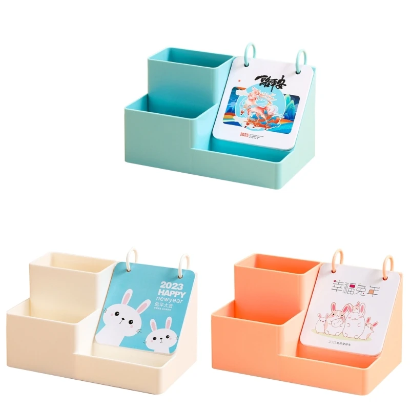 

E9LB 2023 проводной переплет календарь стоячий флип настольное украшение для записей