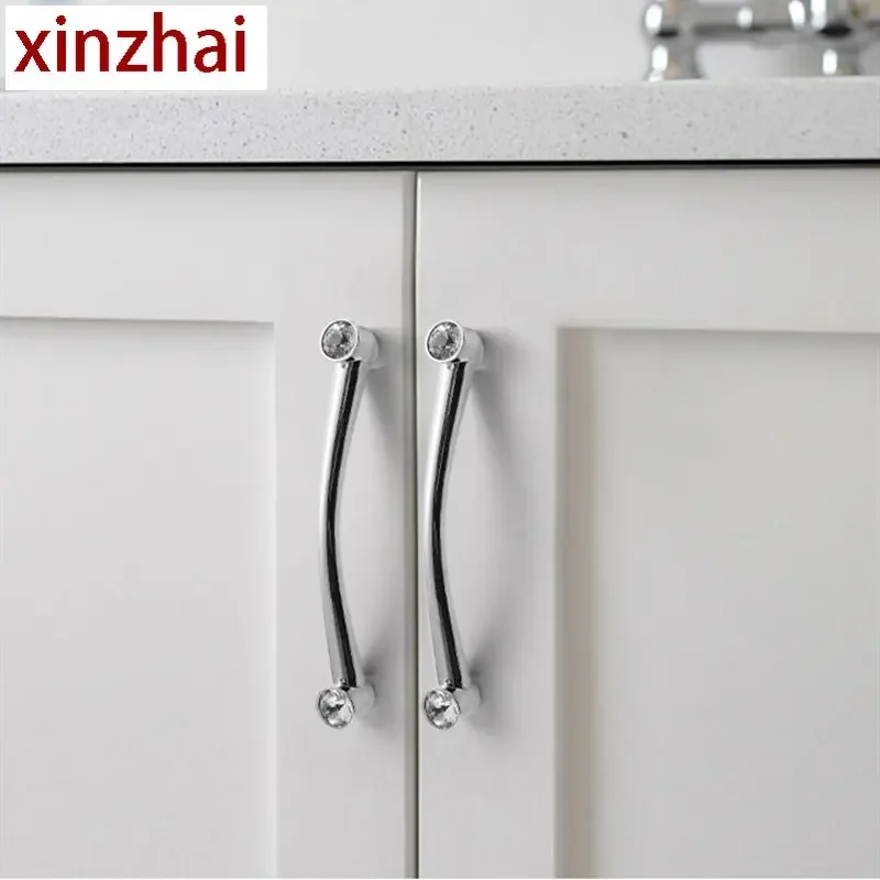 Высококачественные хрустальные ручки с бриллиантами для шкафа ящиков мебельные