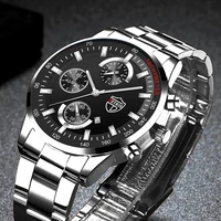 reloj hombre fashion mens stainless steel watches luxury men business calendar quartz watch luminous clock relogio masculino