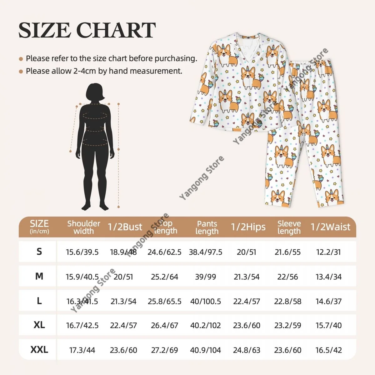 Костюм единорога вельш-корги роговой хвост женские пижамы одежда для дома сна из