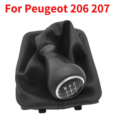 Для Peugeot 307 207 206 Citroen C3-C5 5-скоростная ручка переключения передач с воротниками рычаг переключения передач Пылезащитная крышка внутренние детали