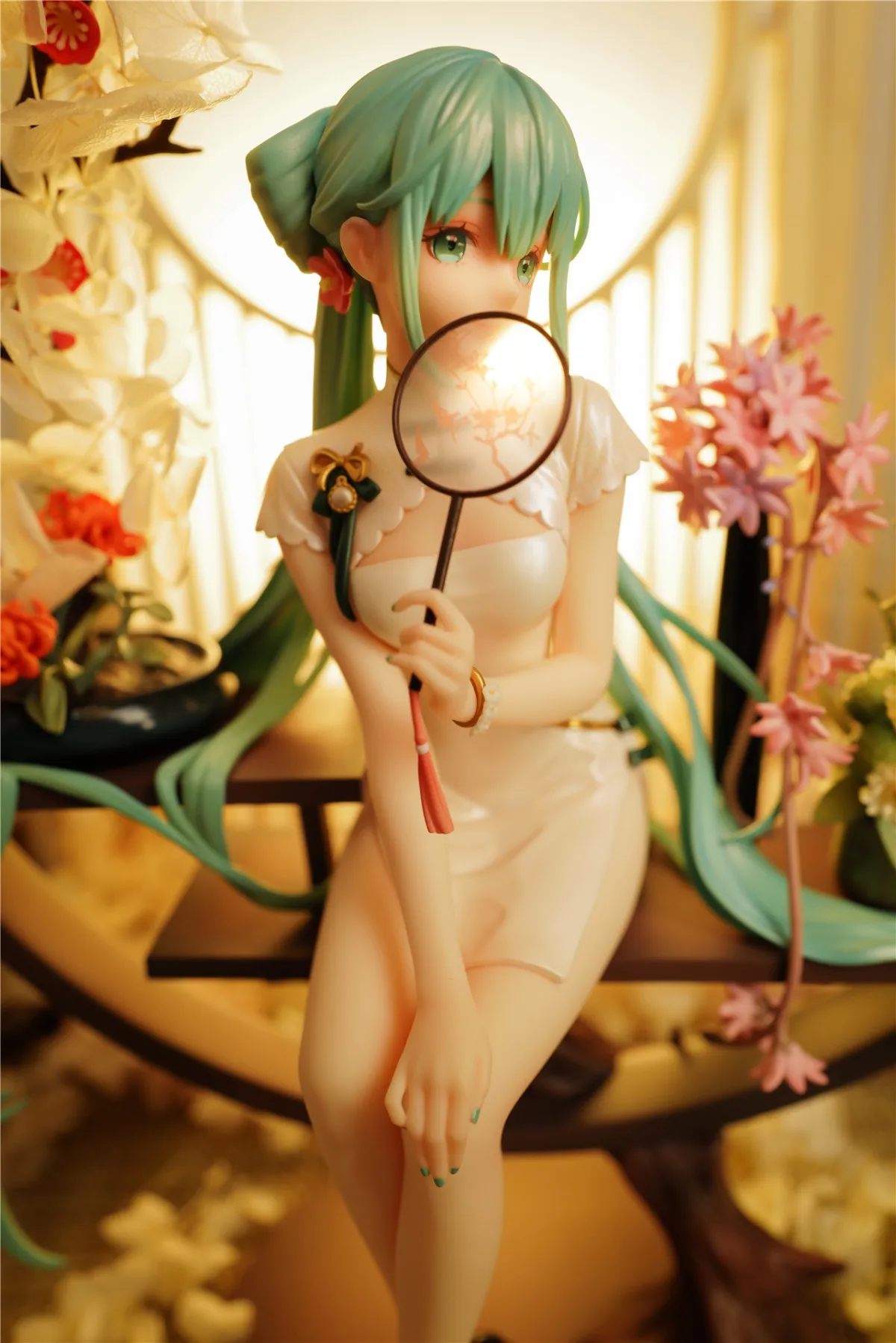 Pаспродажа Зеленая двойная Фигурка «конский хвост», 25 см