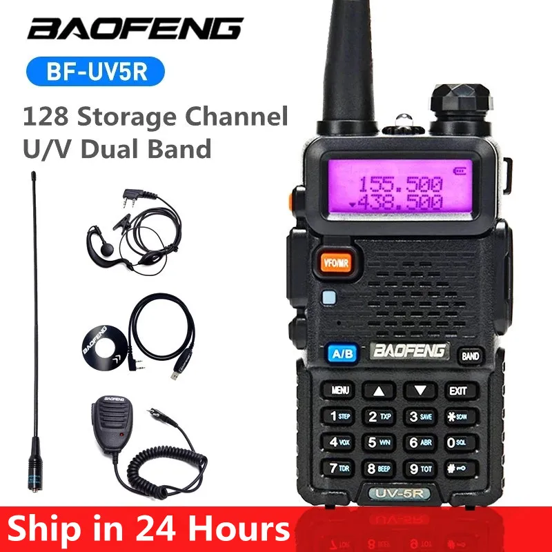 

Baofeng Original UV5R Walkie Talkie Dual Band 136-174Mhz & 400-520Mhz Portable BF UV-5R Two Way Radio Pofung HF Transceiver