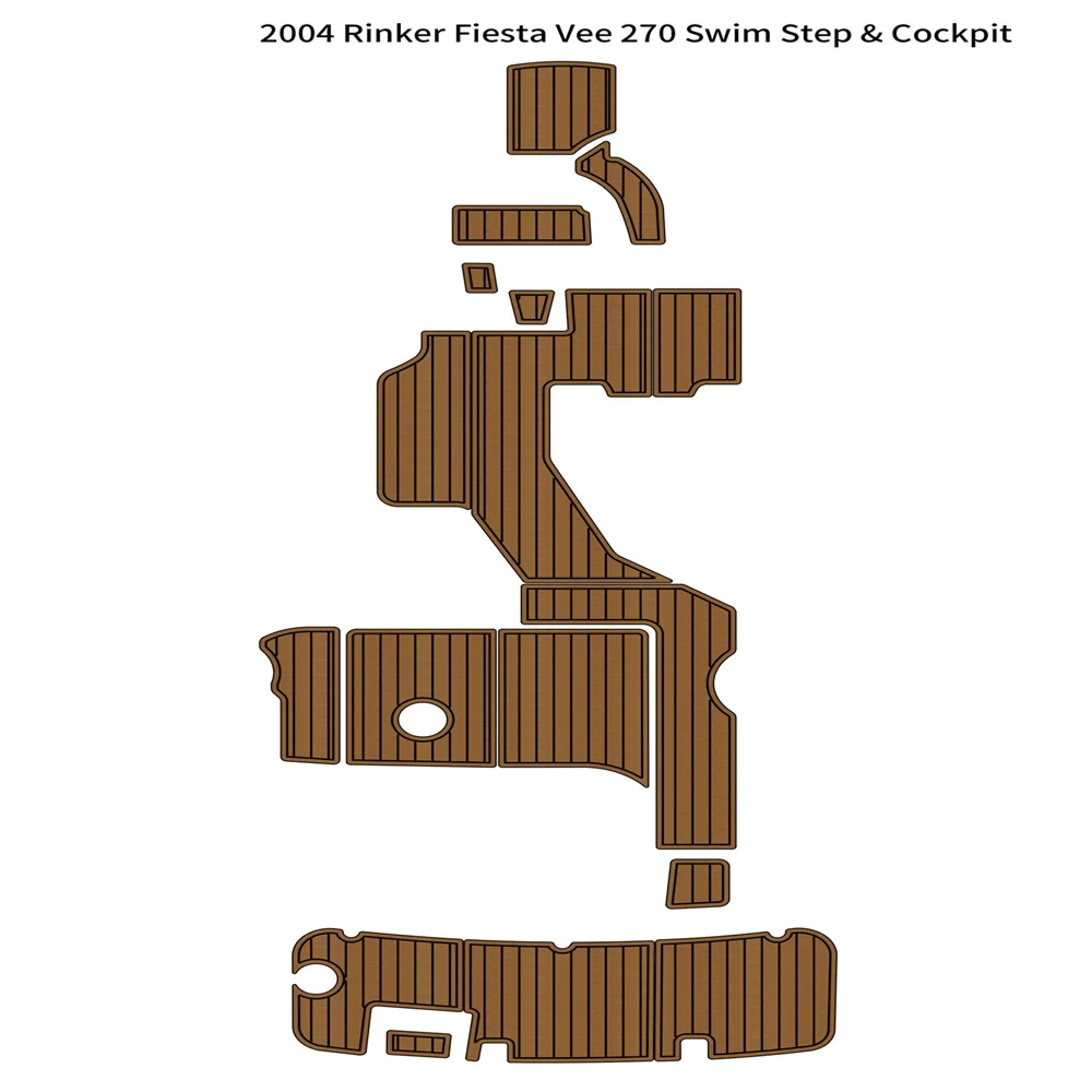 2004 напольный коврик Rinker Fiesta Vee 270 для плавательной платформы лодки из