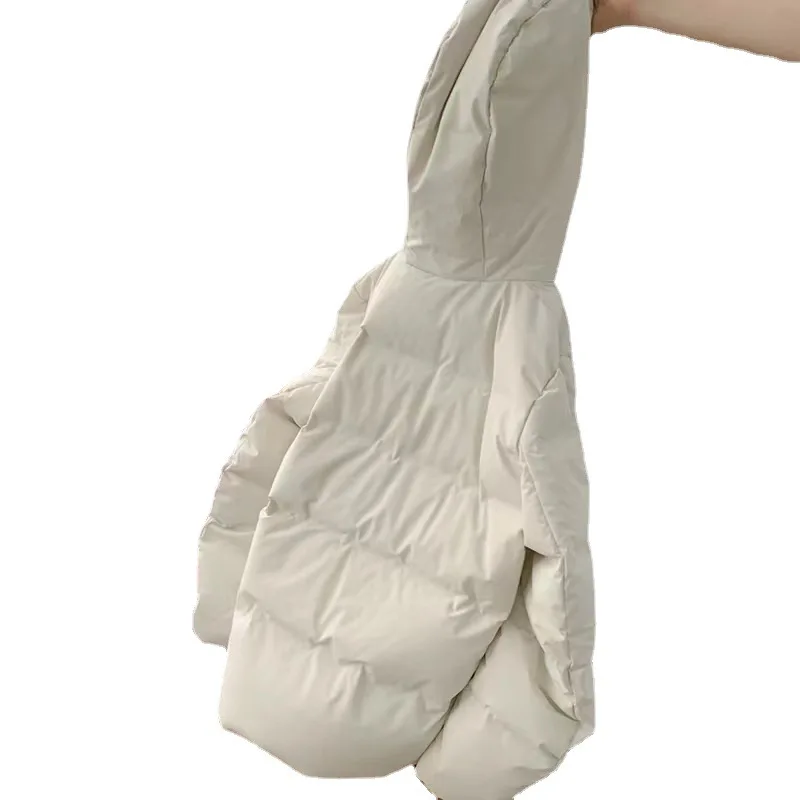 Autumn and Winter Female Models Do Not Run Hair Hooded Bread Clothes Female Cotton Clothing Warm 2022 Women