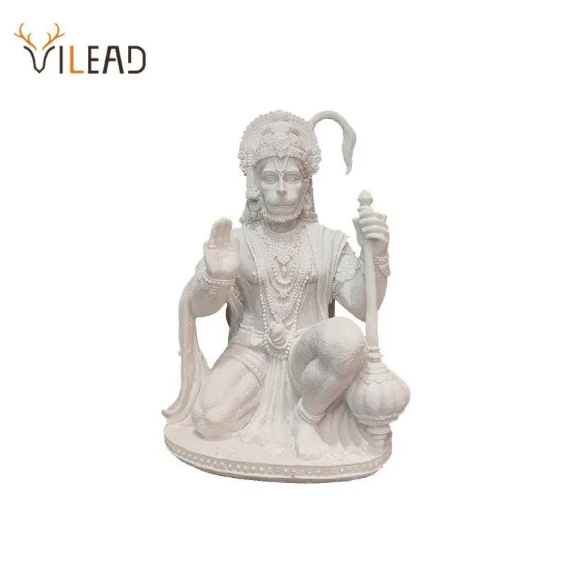 

Vilead 20cm Sandstone Hanuman Sculpture Indian Hindu God Resin Statue Figurine Home Office Decoration Accessories Lucky Gifts