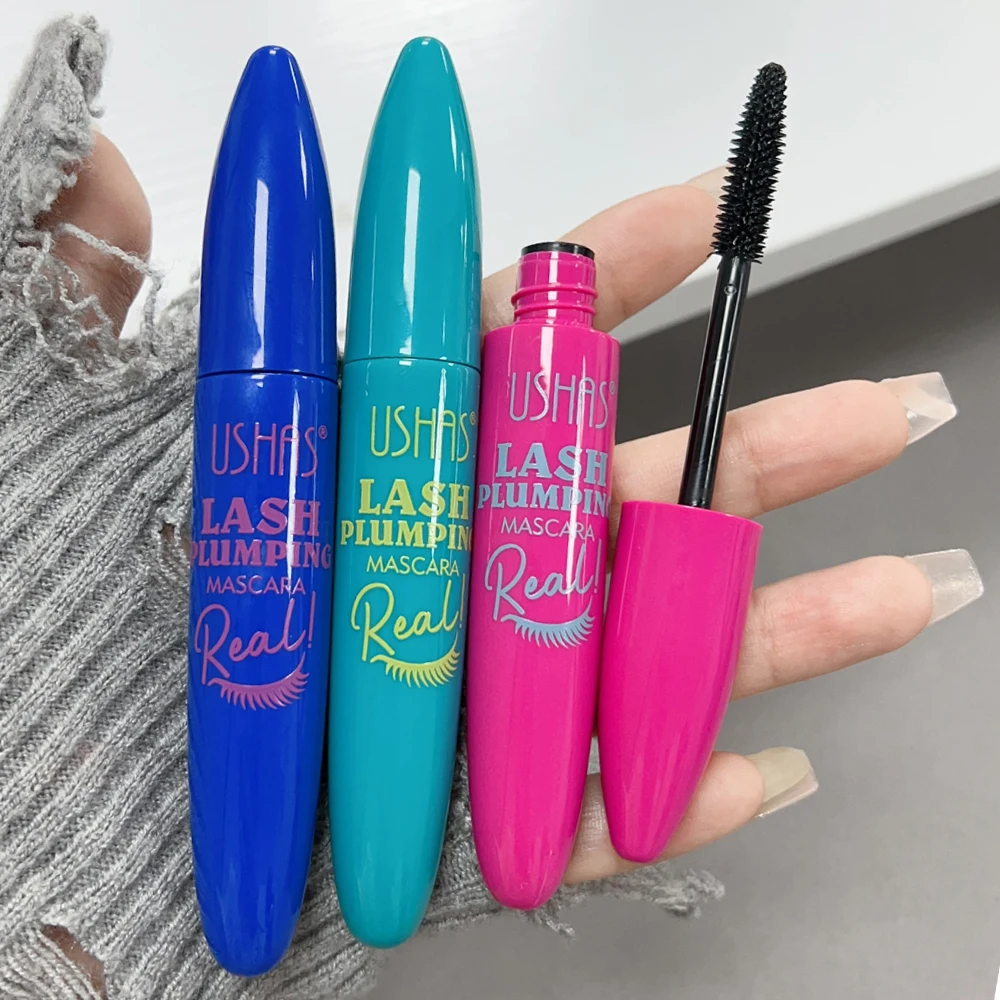 Водостойкая Черная тушь для ресниц 4D плотная быстросохнущая Женская