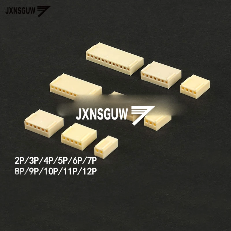 

100 шт., резиновый Разъем KF2510 2,54 мм, 2P/3P/4P/5P/6P/7P/8P/9P/10P/11P/12P