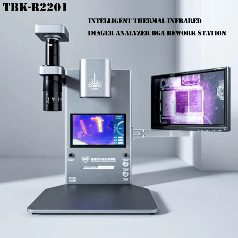 

TBK-R2201 Intelligent Thermal Infrared Imager Analyzer BGA Rework Station Laser Heating De-soldering with Microscope For CPU IC