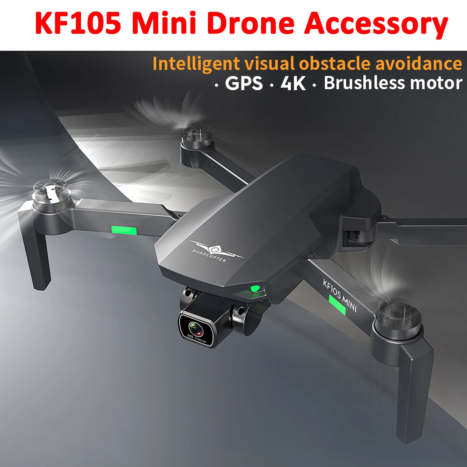 

KF105 Mini Professional GPS Drone Brushelss Motor Quadcopter Original Spare Part Propeller Controller Battery USB Charger Arm