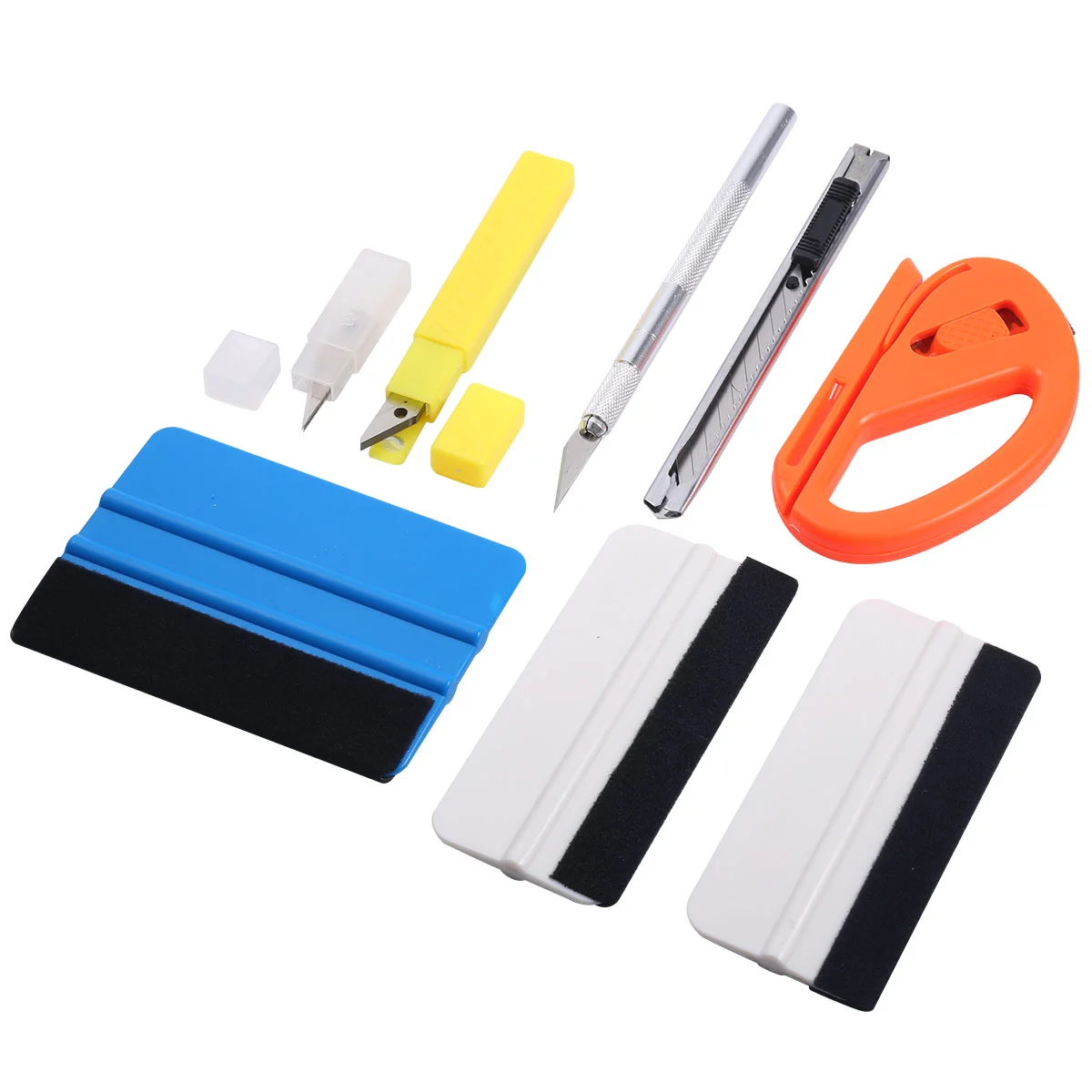 

1 Set of Car Wrap Film Tool Professional Scraper Squeegee for