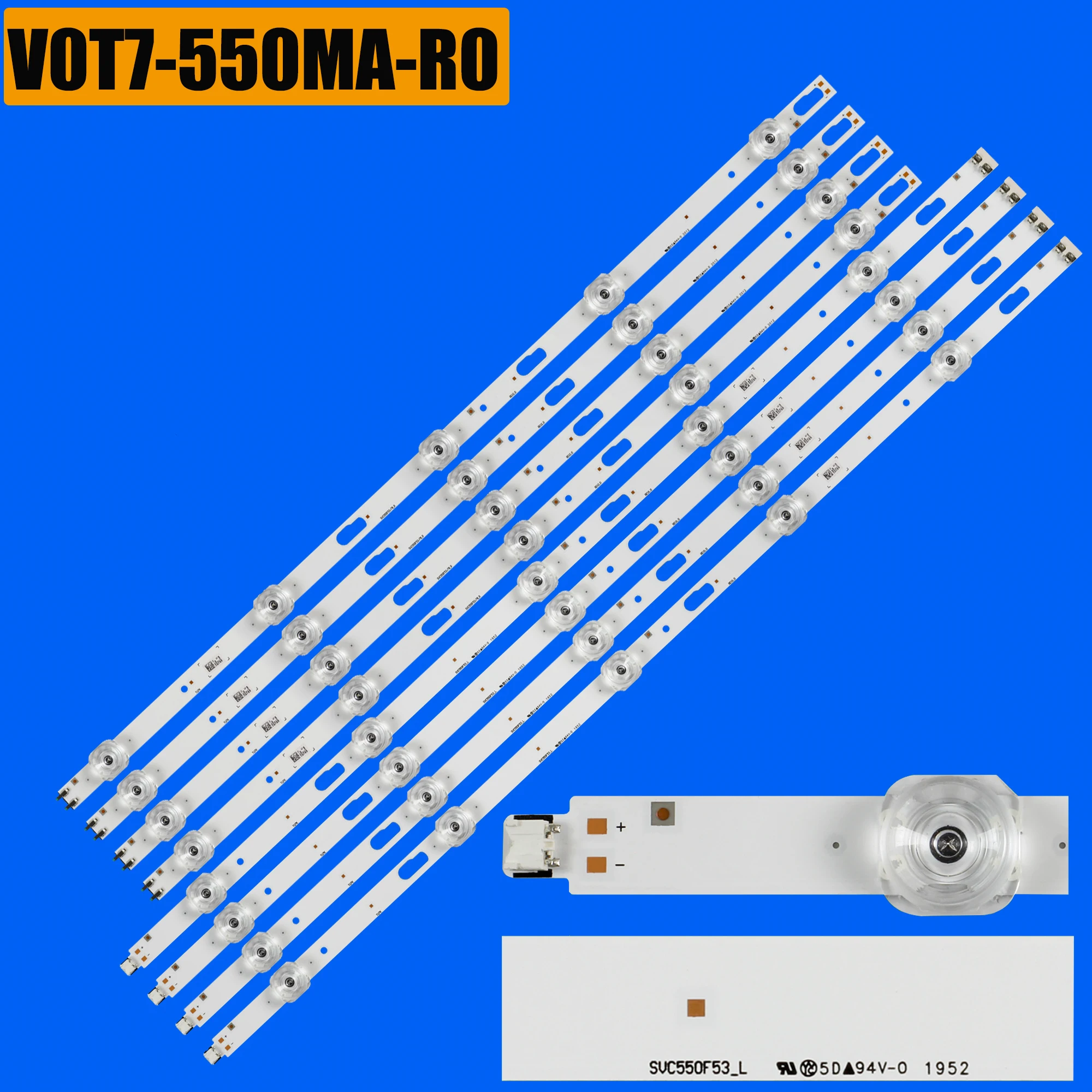 

Светодиодная планка для V0T7-550MA-R0 UN55TU8200 UN55TU7000 UN55TU8000 UE55TU7025 UE55TU8000 UE55TU7100 UE55TU7000 GU55AU7199UXCG