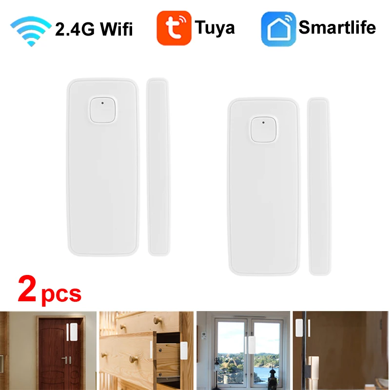 

Смарт-детекторы открытия/закрытия дверей умных домов Tuya, датчик окон с поддержкой приложения Smartlife Alexa Google Home