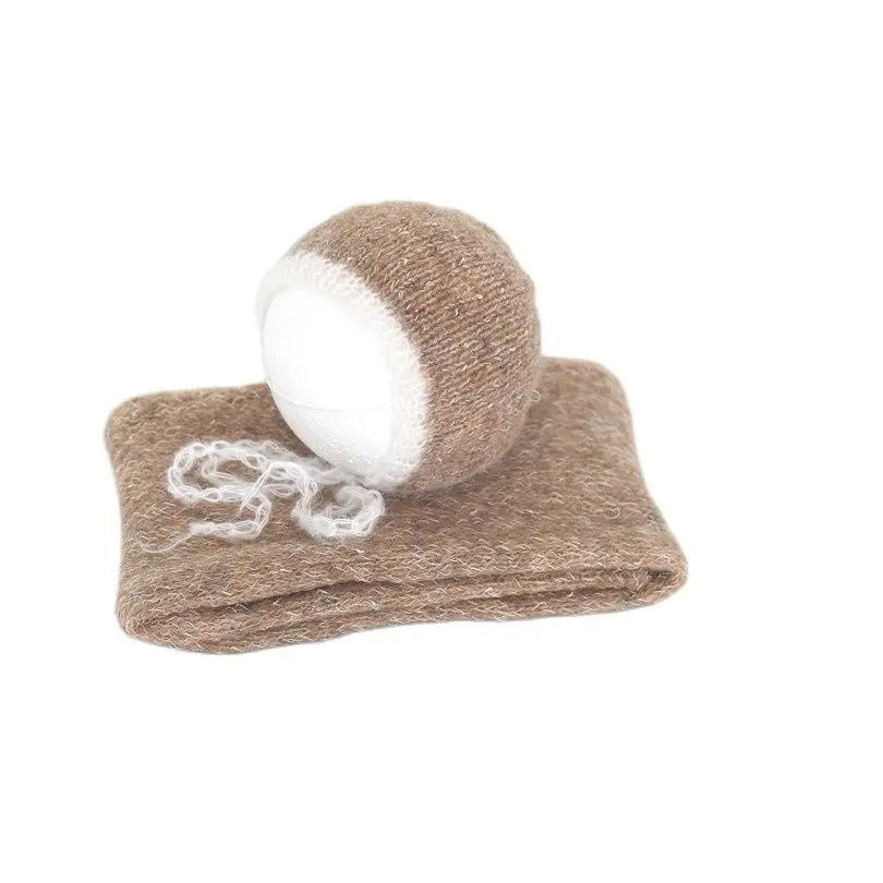 Текстурированная винтажная эластичная трикотажная шапочка для новорожденных