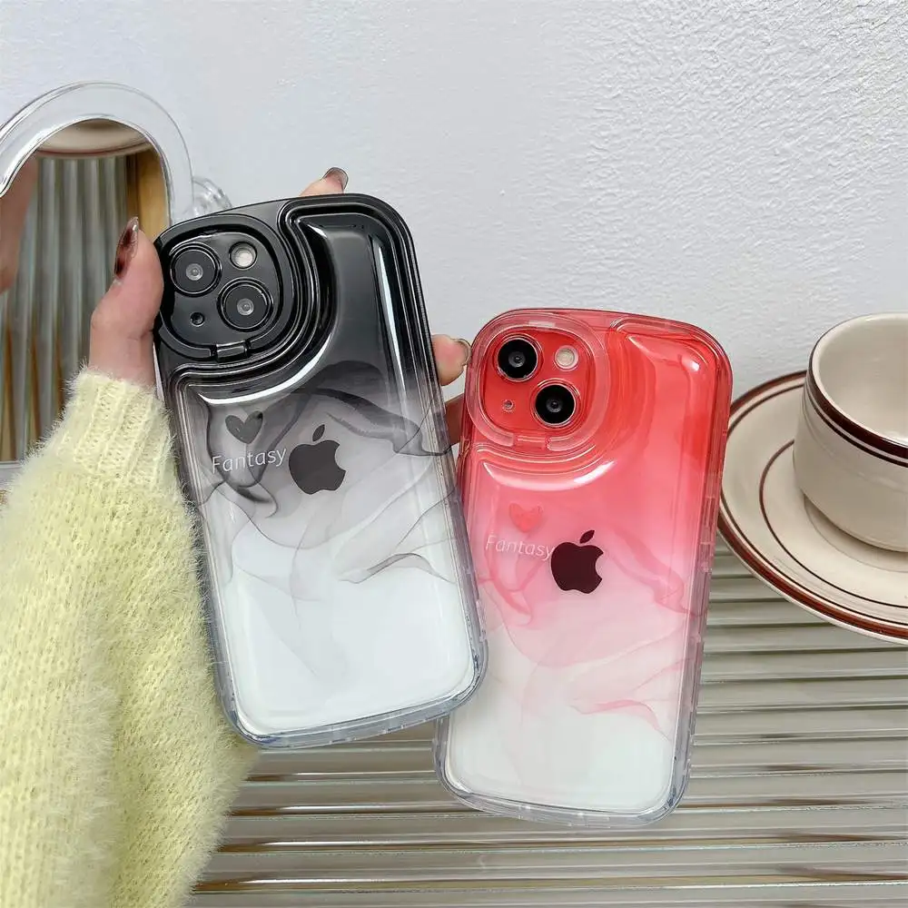 

Shockproof IMD Clear Transparent Pure Color Stand Holder Phone Case Cover For iPhone 11 13 Pro Max 14 Plus Protective Skin Shell
