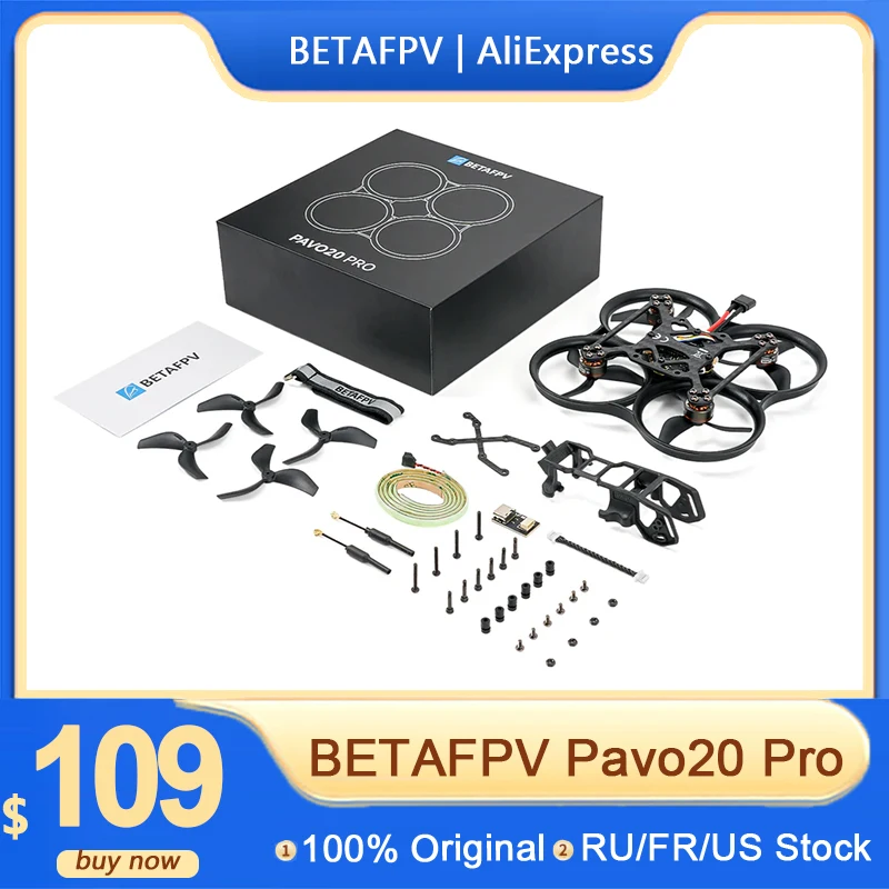 BETAFPV Pavo20 Pro 2024 НОВЫЙ бесщеточный квадрокоптер Whoop (без цифрового VTX и камеры HD)