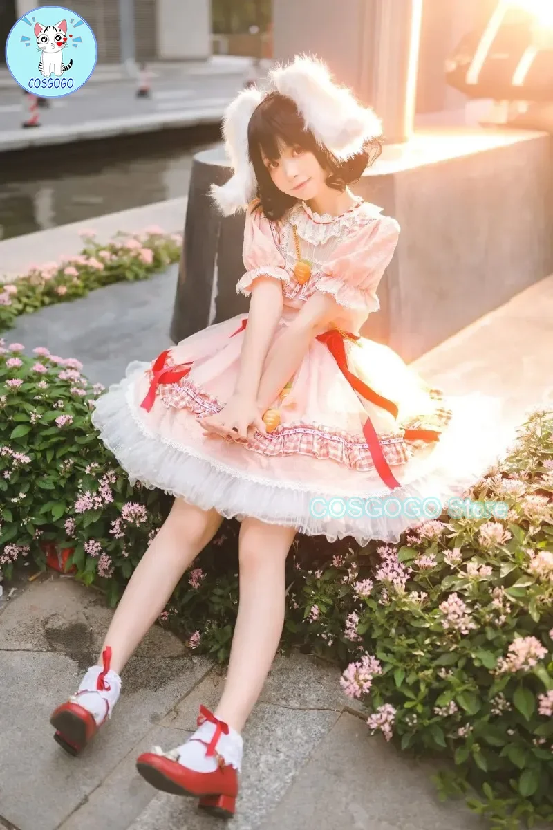 Костюм для косплея COSGOGO Touhou Project Tewi Inaba из черного кролика косплей-костюм аниме