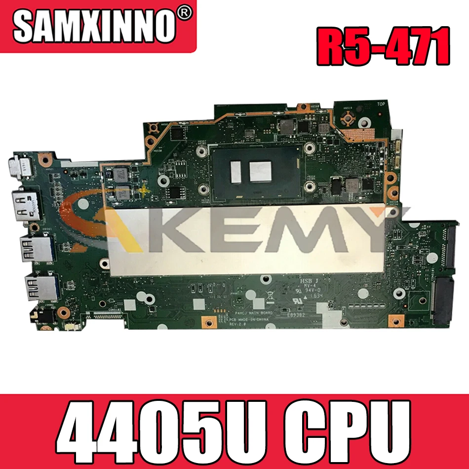 

Материнская плата для ноутбука ACER Aspire R5-471 Pentium 4405U материнская плата для ноутбука P4HCJ SR2EX