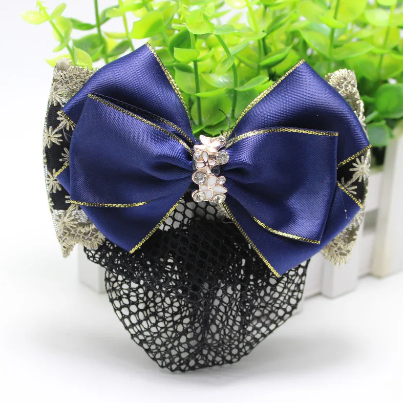 Новинка 2022 Женская атласная кружевная заколка с бантом женская для волос