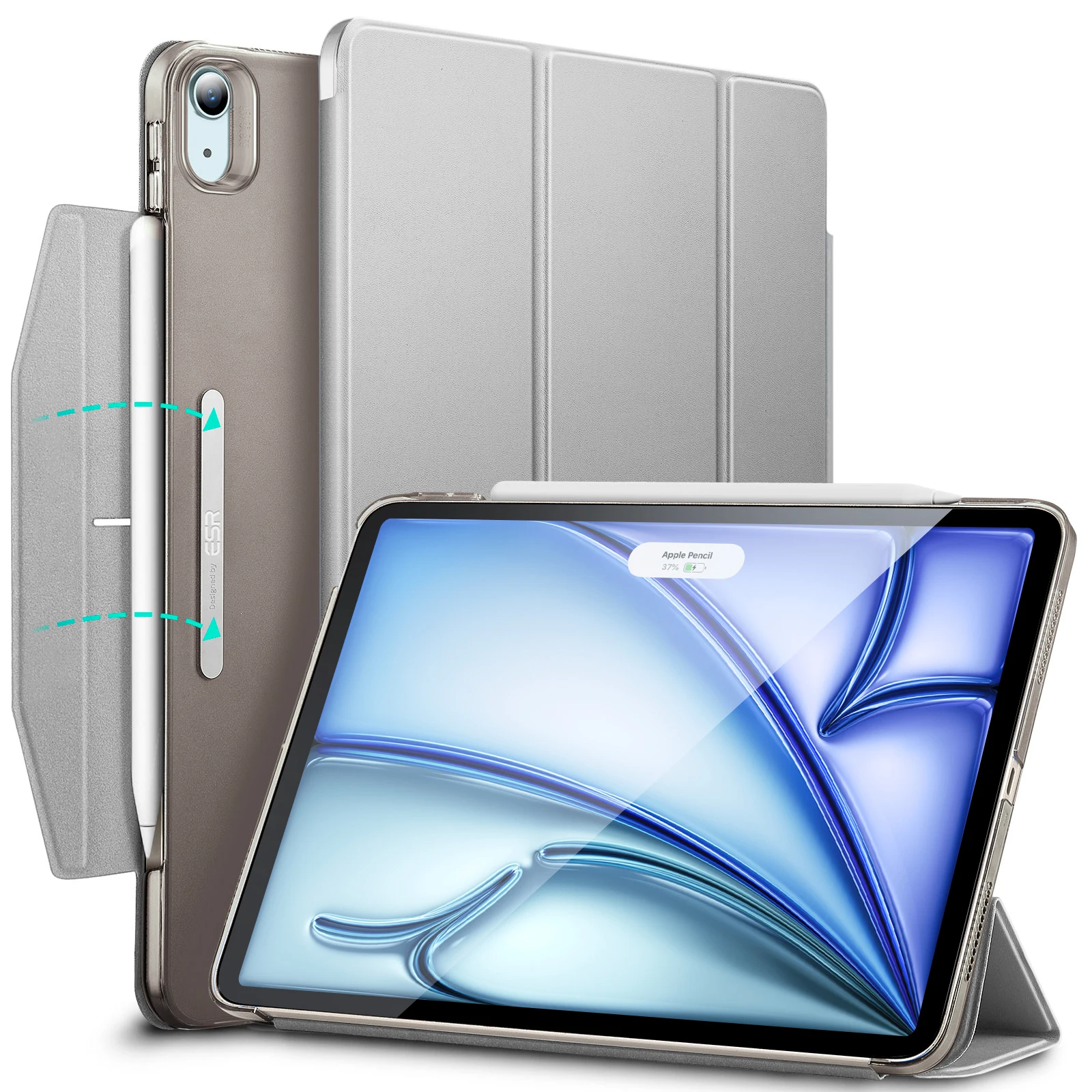 Фото Чехол ESR для iPad Pro, iPad Air 13 дюймов (M3/M2, 2025/2024) и Pro 12.9 6-го/5-го/4-го поколения, мощный защитный чехол для iPad Pro 11/13 №1