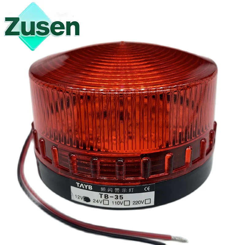 

Zusen TB35-R 12v 24v 110v 220v красная сигнализация безопасности