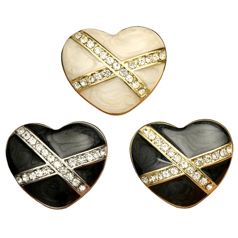 6 шт. женские пуговицы в форме сердца 17 20 23 мм