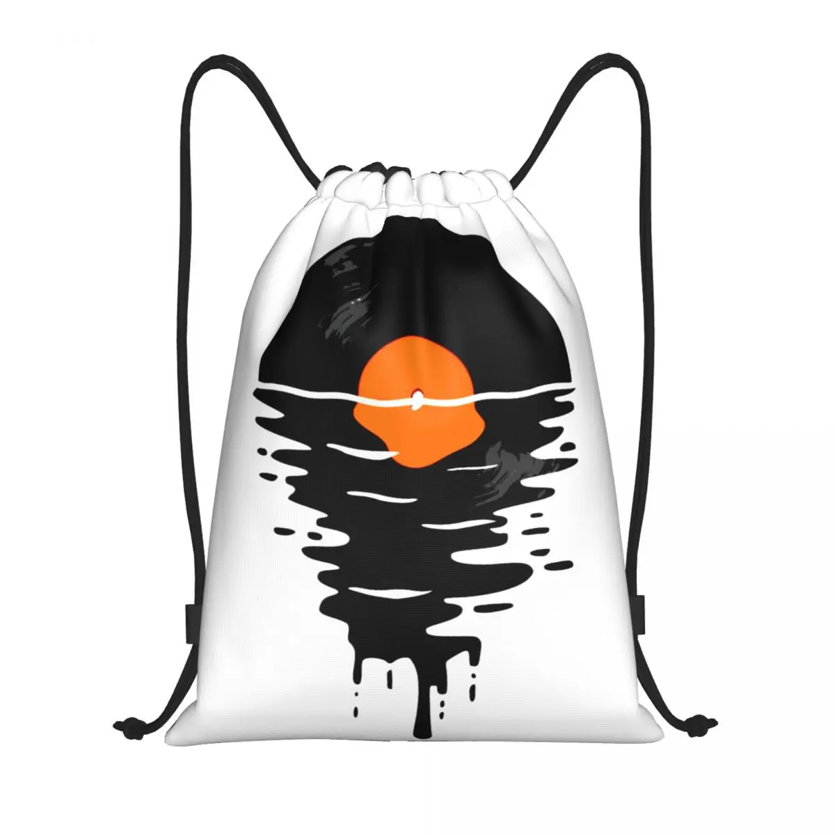 

Vinyl LP Music Record Sunset 14 Drawstring Bags Gym Bag Creative Drawstring Backpack Ins style Drawstring design Comfortable