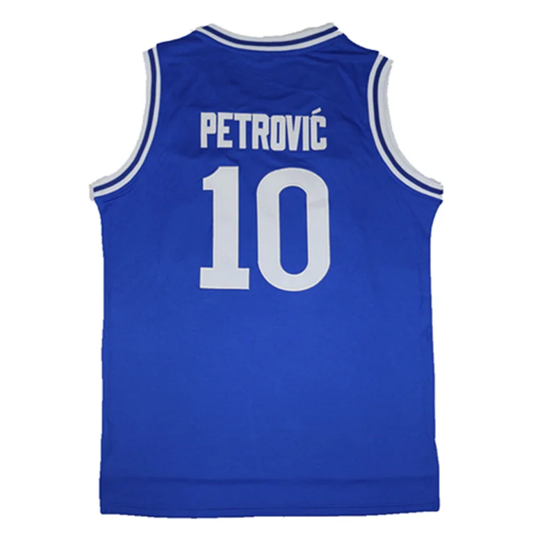 2024 Баскетбольные майки CIBONA 10 PETROVIC Шитье с вышивкой Спортивная одежда на открытом
