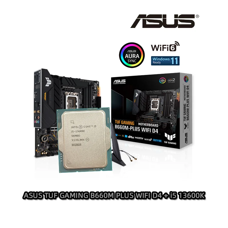 ASUS B660-PLUS WIFI D4 CORE i5 13600kなど（Compatible memory