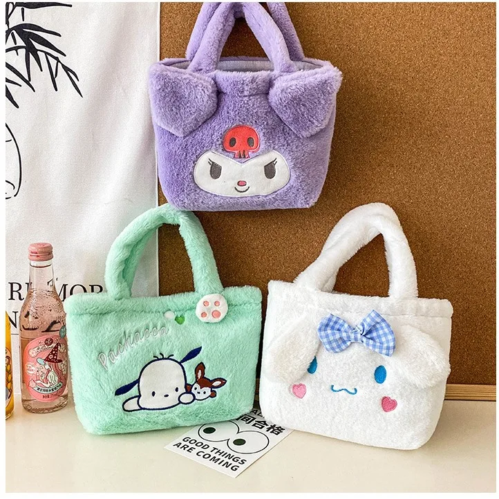 Sanrio kuromi сумка плюшевая игрушка мобильный телефон кошелек для смены машинка