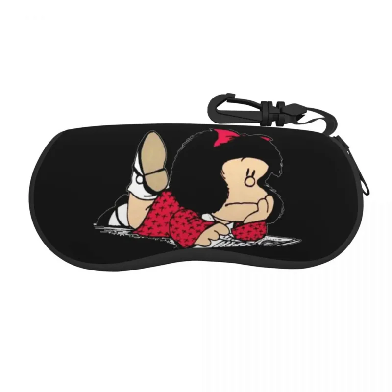 

Cute Mafalda Shell Eyeglasses Protector Cases Cute Sunglass Case Argentine Cartoon Quino Comic Glasses Pouch