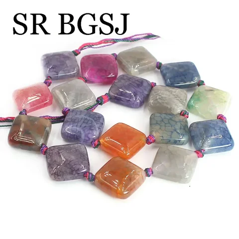 Разноцветный ромб капельная капля в форме капли, разноцветные Ониксовые стразы, бусины, нитка 15 дюймов