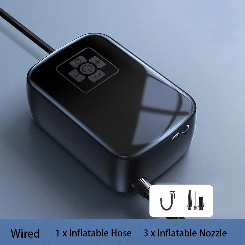 Насос для шин автомобильный беспроводной/проводной 120 Вт PSI