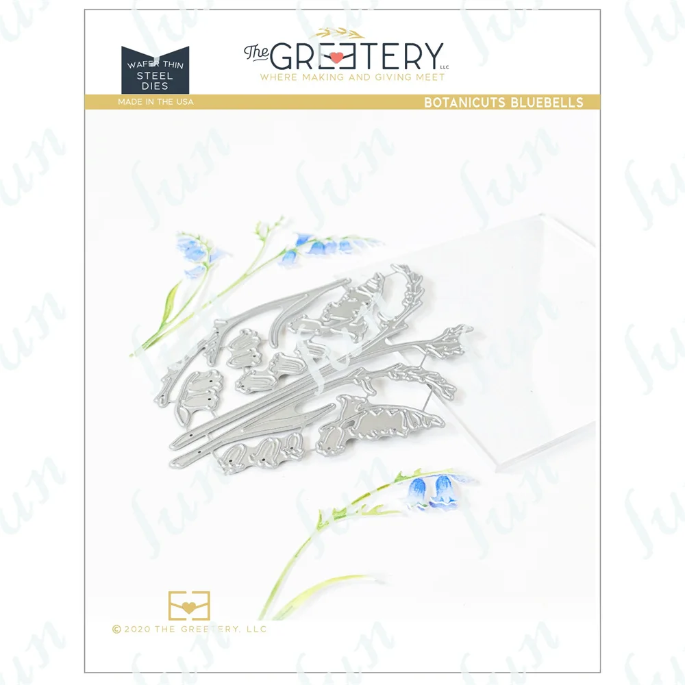 

Botanicuts Bluebells Die Metal Cutting Dies Scrapbooking Stencil Cut Die for DIY Holiday Decor Cards Embossing Arrival New 2022