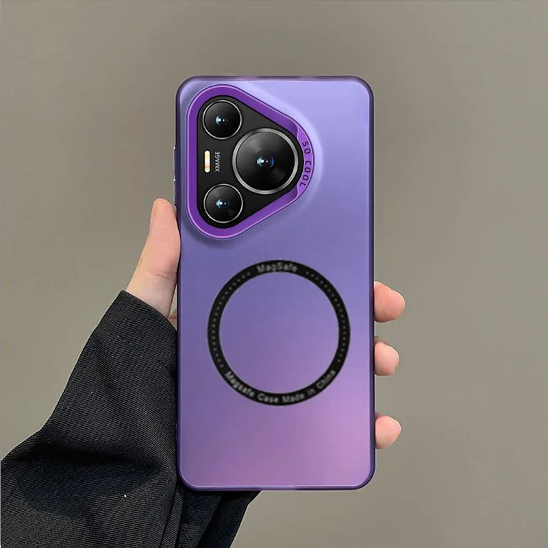 Чехол Magnetic Magsafe Wireless Soft Cover для Huawei Pura 70 Ultra P70 P60 Pro P70Pro P60Pro глобальных телефонов