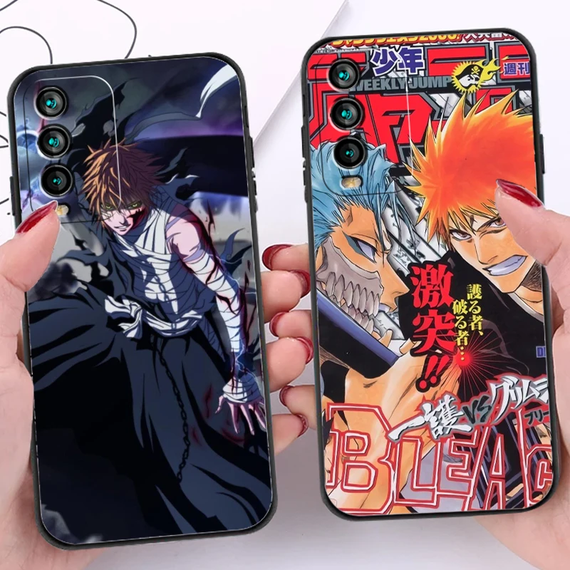 

Bleach Anime Japan Phone Cases For Xiaomi Redmi 10 Note 10 10 Pro 10S Redmi Note 10 5G Coque Back Cover Soft TPU Funda
