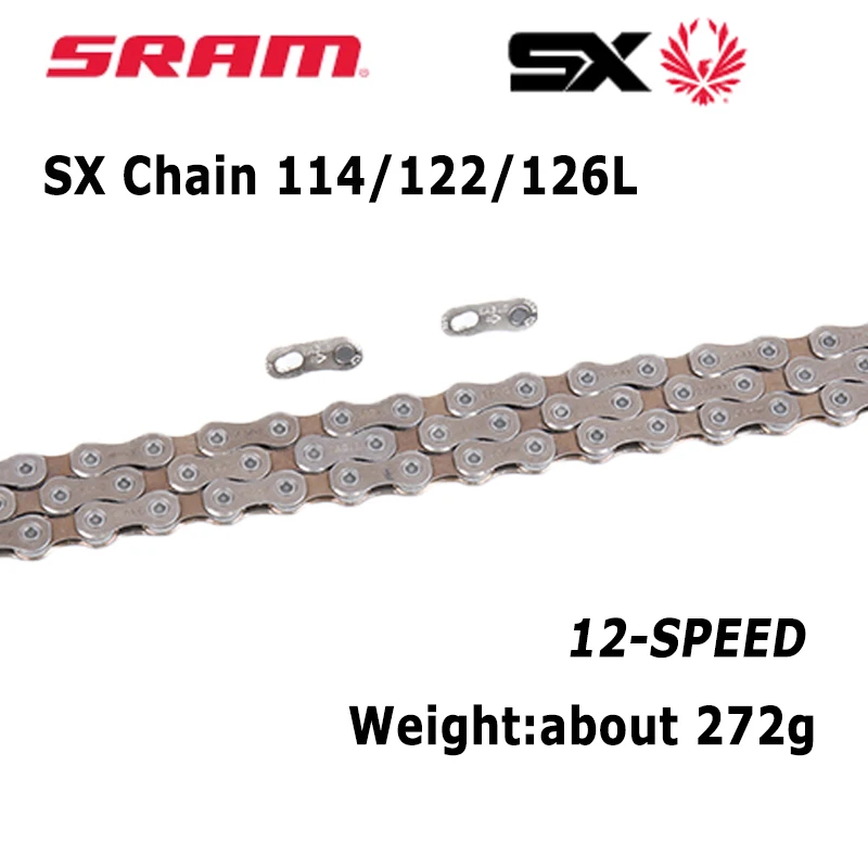 Велосипедная Цепь SRAM SX EAGLE 12 Скоростей 1x12 л Л | Спорт и развлечения