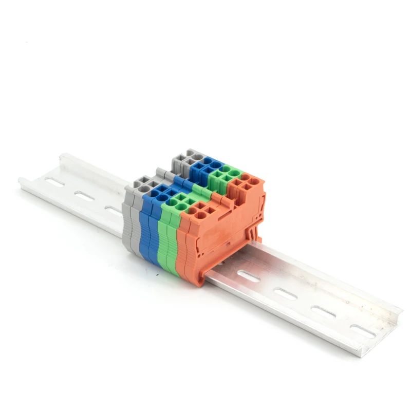 1Pcs Aluminium Din Rail Thickness 1.5mm NS35 Material 35mm Universal Type for Terminal Block UKK C45 Fast Connector UK PT ST |