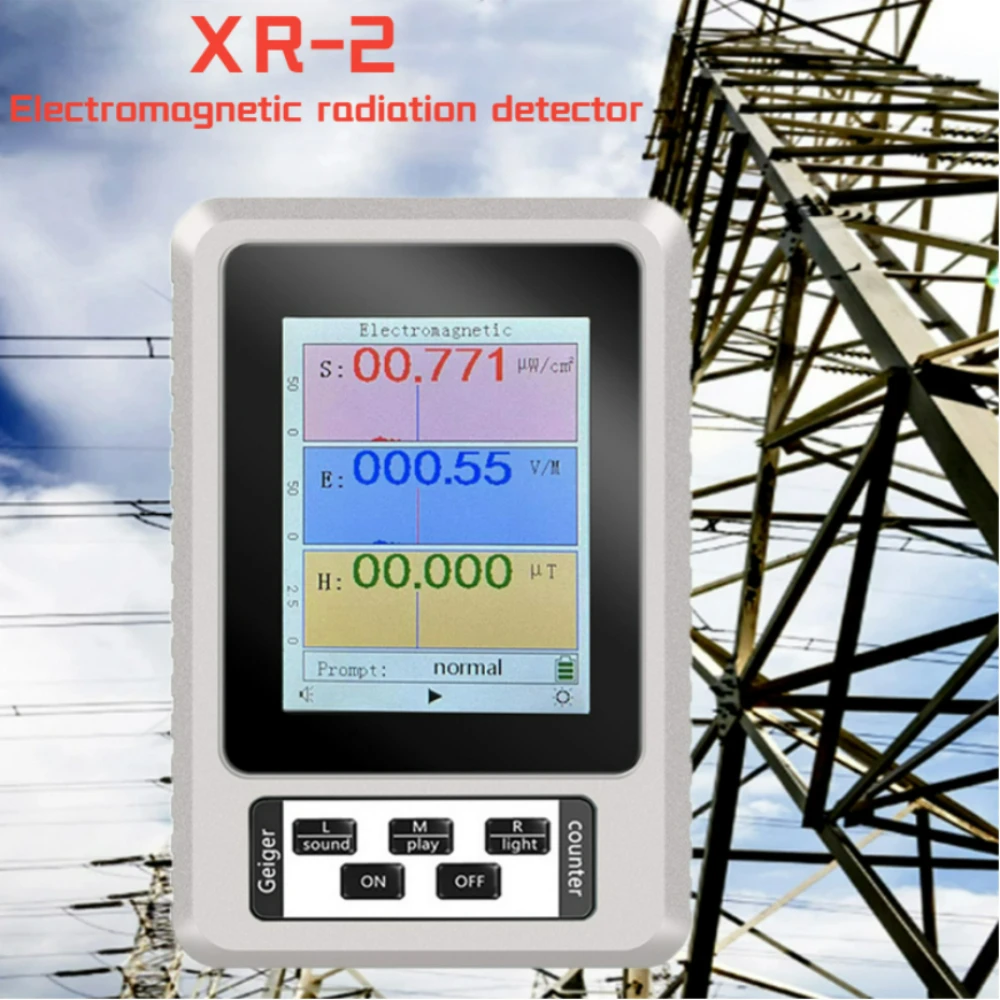 

XR2 Portable Electromagnetic Radiation Detector EMF Meter High Accuracy Professional Radiation Dosimeter Monitor Tester hot sell