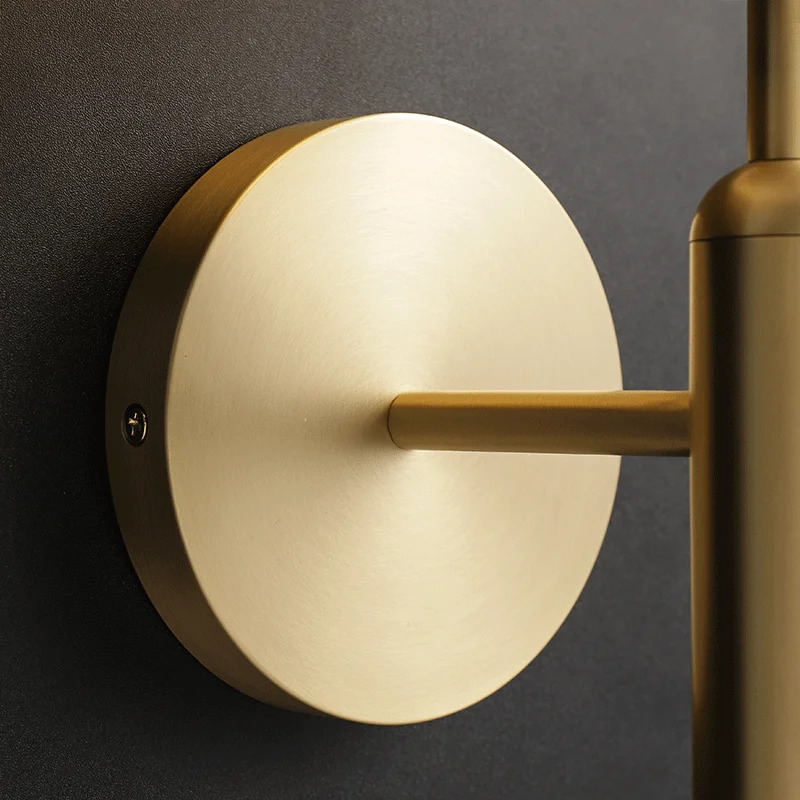 Медные светодиодные Настенные Бра в стиле постмодерн прикроватное освещение для