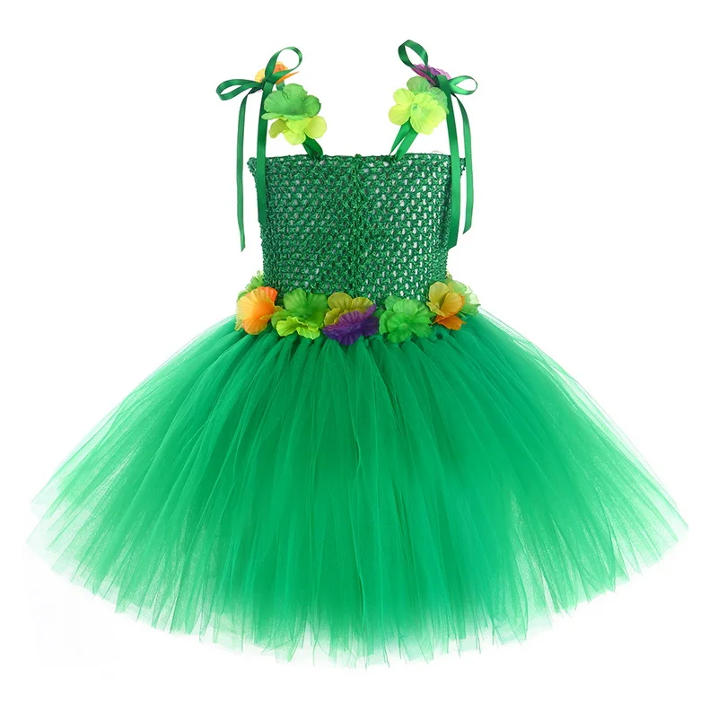 Рождественское платье для девочек эльфа косплея принцессы костюмы с цветами