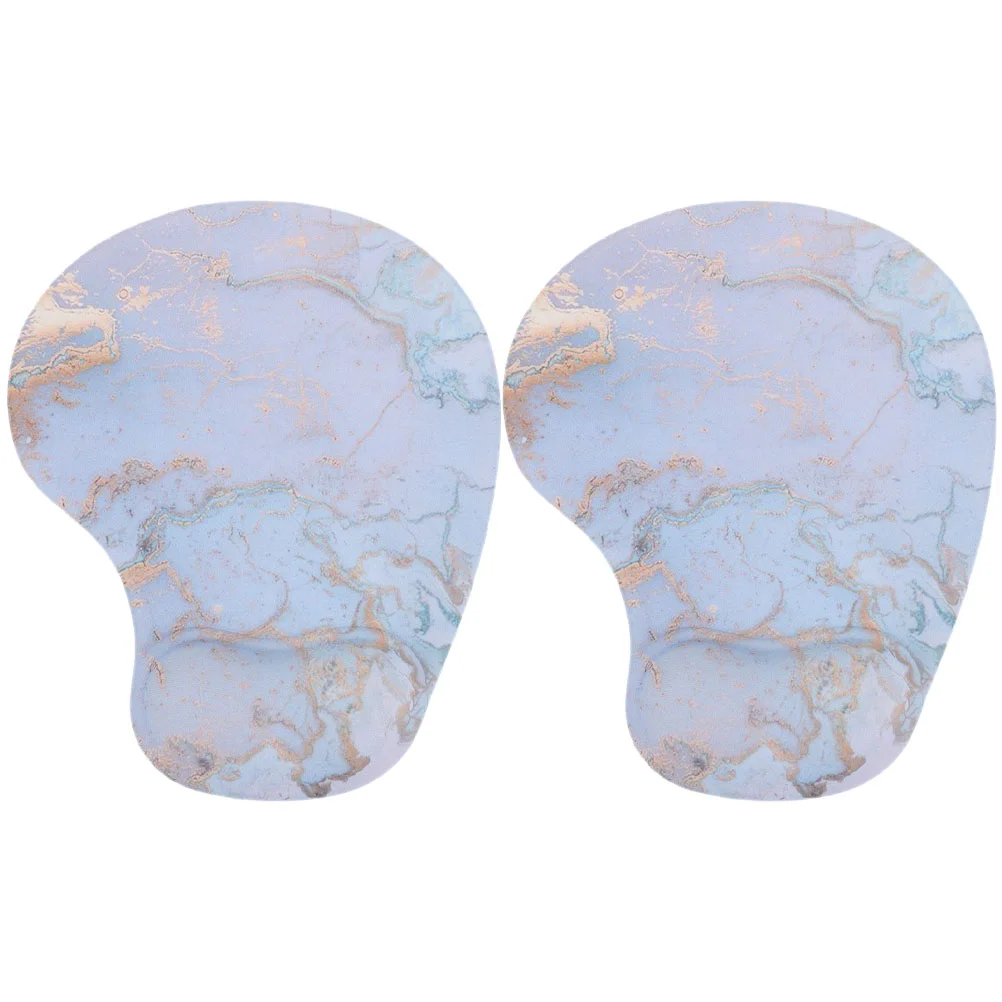 

2pcs Mouse Pads Decorative Marble Pattern Mouse Pad Anti-slip Mouse Pad Wrist Mouse Pad