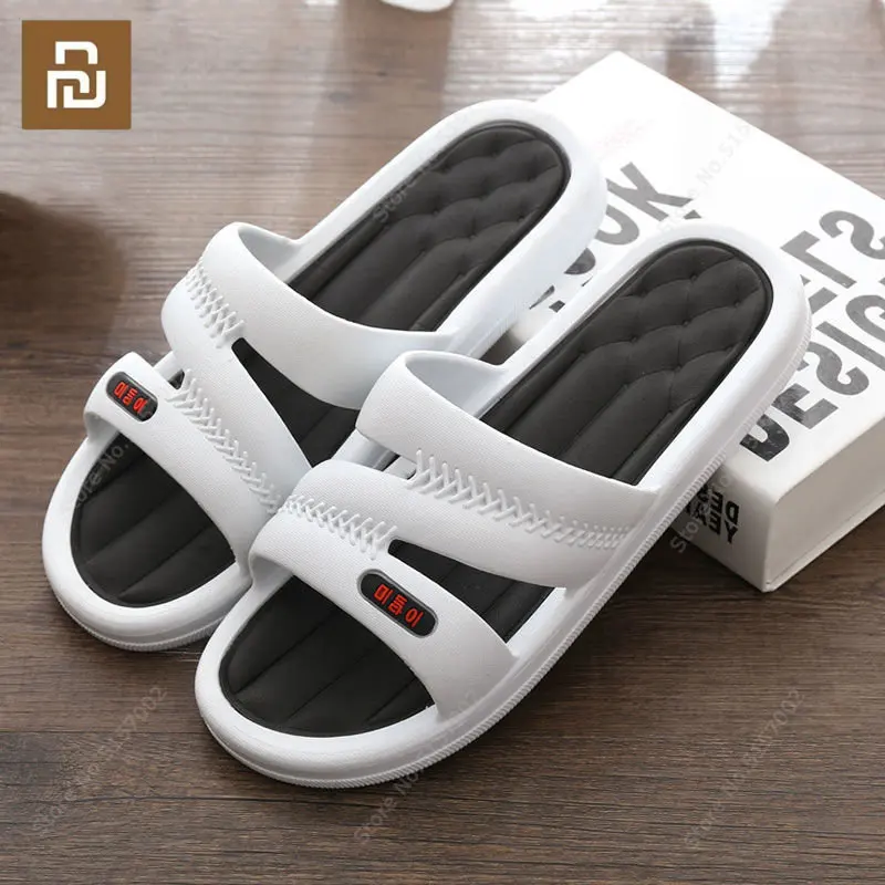 

Youpin Korean Style Slippers Men Women Summer Home Bathroom Couple Sandals Thick-soled Beach Loafer Outdoor Anti-slip Flip Flop