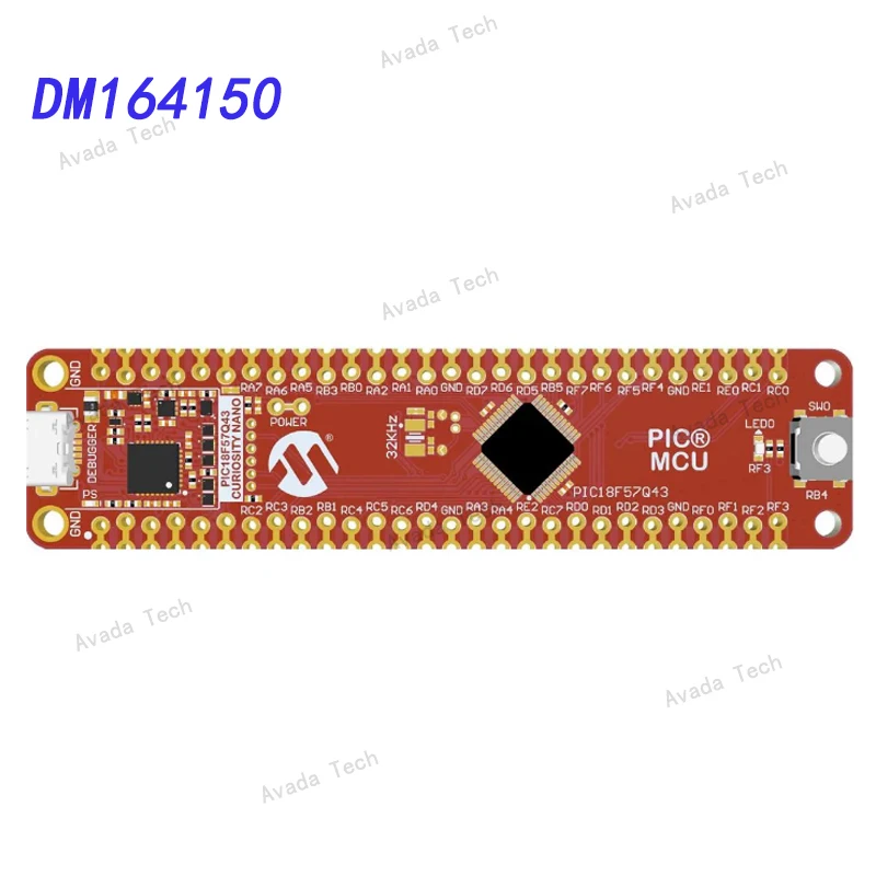 Набор для нанооценки Avada Tech DM164150 PIC / DSPIC PIC18F57Q43