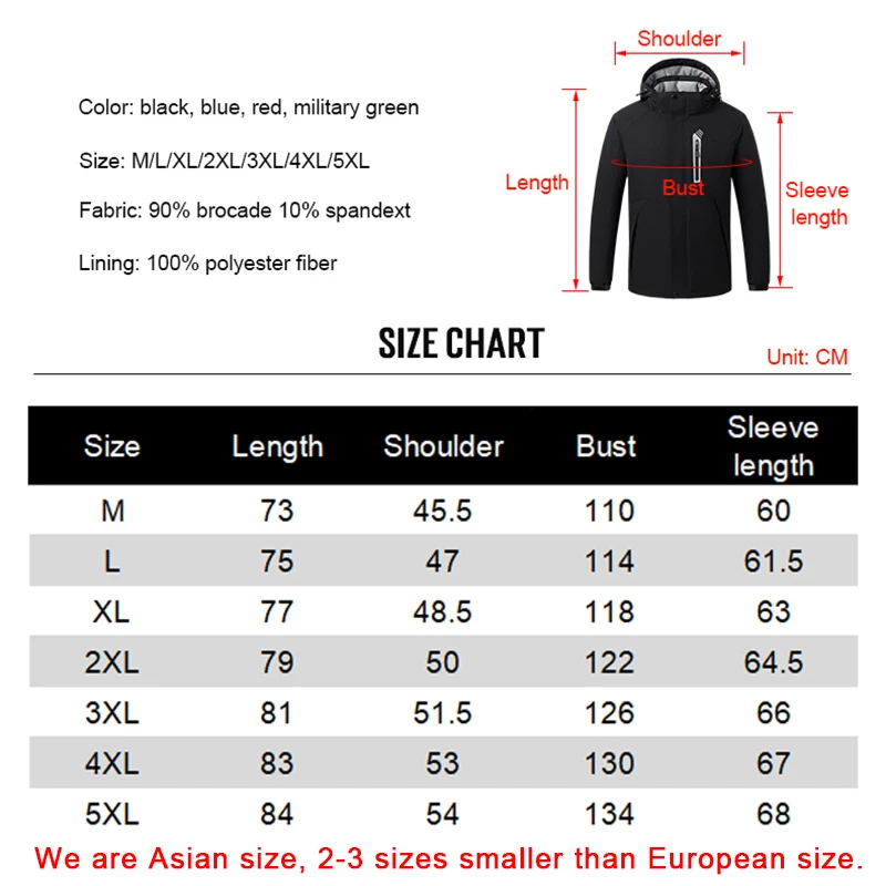 Умная куртка с электрическим подогревом 8 областей уличная спортивная Мужская