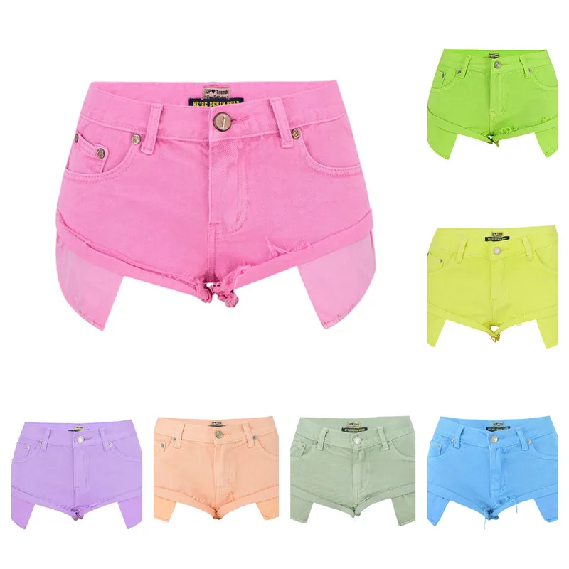 

Female fashion casual summer cool women denim booty Shorts high waisted fur-lined leg-openings Big size sexy short Jeans K060