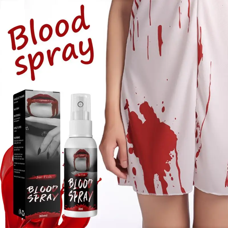 

30ml Artificial Plasma Spray Realistic Stunt Toy Lightweight Fake Blood Horror Bady Paint Cos Decoration For Halloween Party